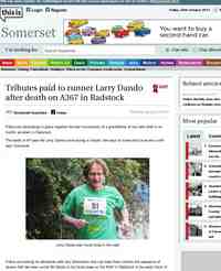 Tributes paid to runner Larry Dando after death: This is